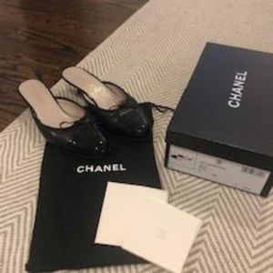 Chanel Capped Tip Mules